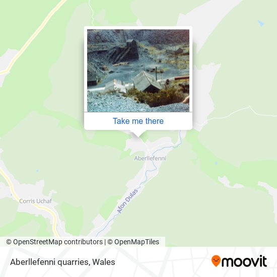 Aberllefenni quarries map