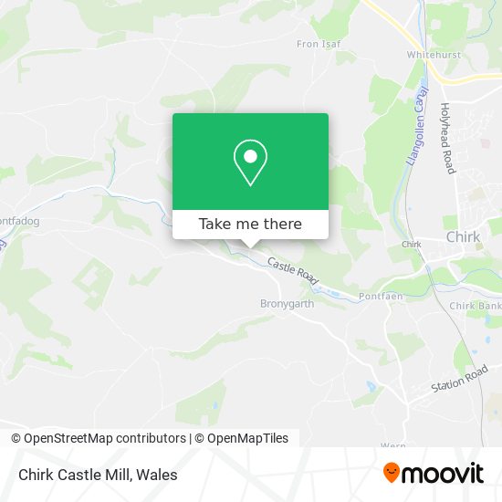 Chirk Castle Mill map