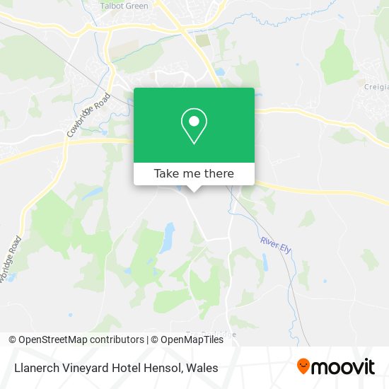 Llanerch Vineyard Hotel Hensol map