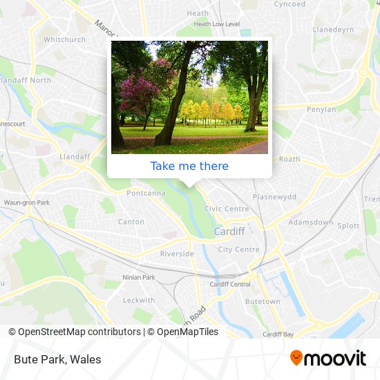 Bute Park map