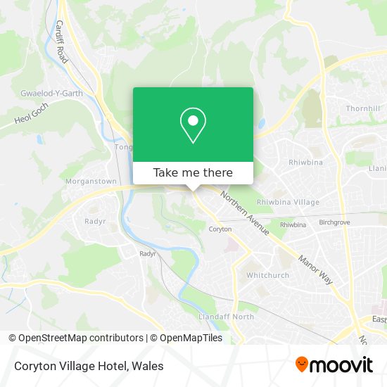 Coryton Village Hotel map