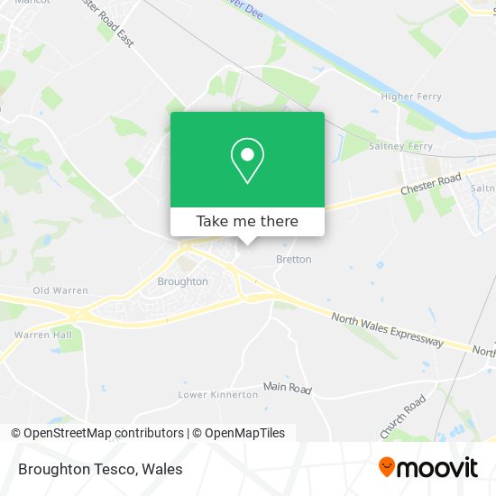 Broughton Tesco map