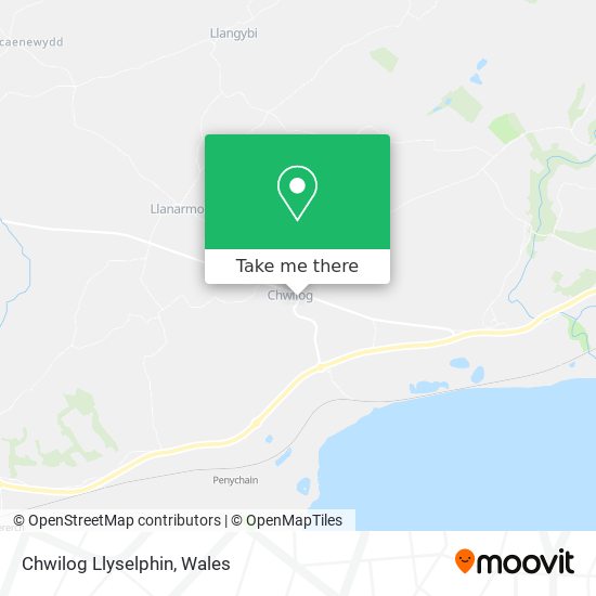 Chwilog Llyselphin map