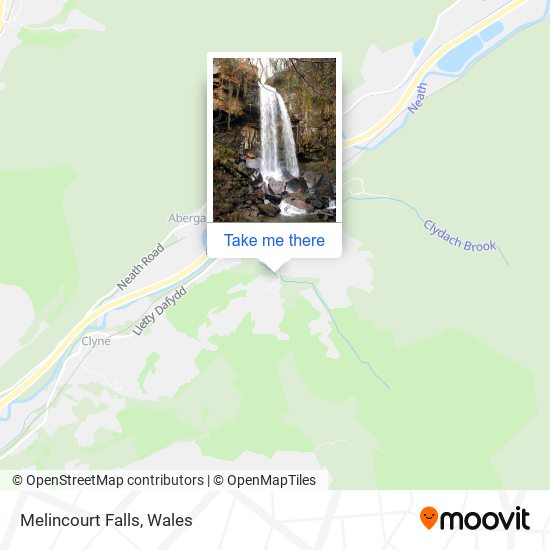 Melincourt Falls map