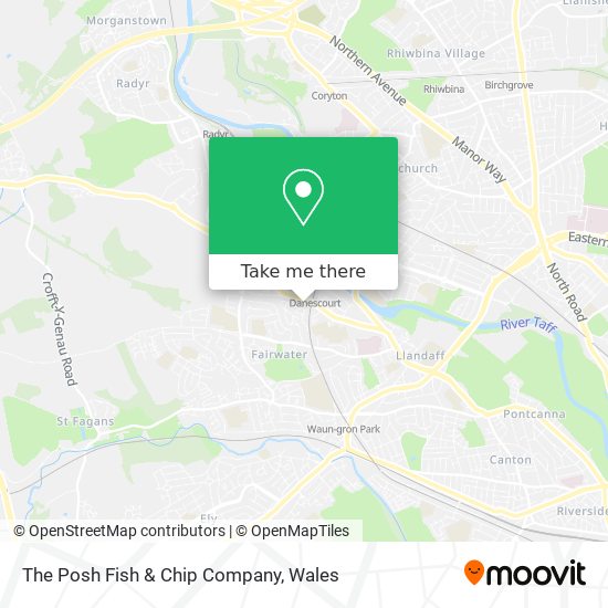 The Posh Fish & Chip Company map