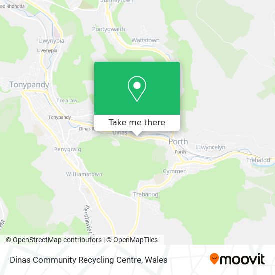 Dinas Community Recycling Centre map