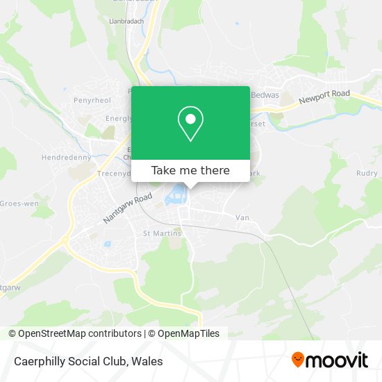 Caerphilly Social Club map