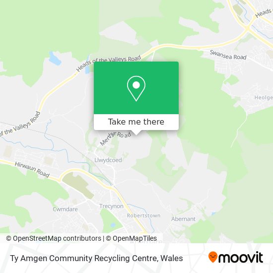 Ty Amgen Community Recycling Centre map