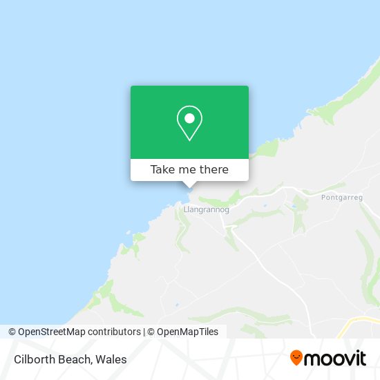 Cilborth Beach map