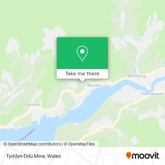 Tyddyn-Ddu Mine map