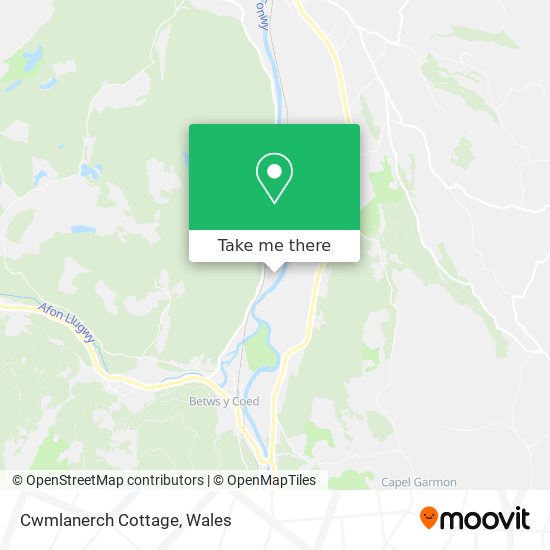 Cwmlanerch Cottage map