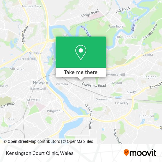 Kensington Court Clinic map