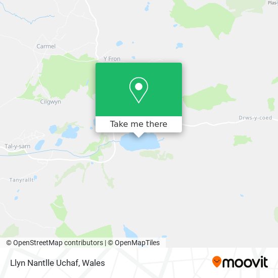 Llyn Nantlle Uchaf map