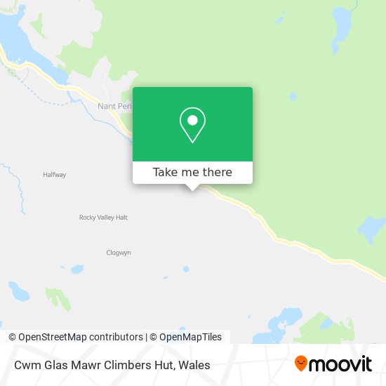 Cwm Glas Mawr Climbers Hut map