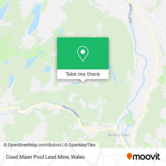 Coed Mawr Pool Lead Mine map