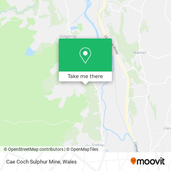 Cae Coch Sulphur Mine map