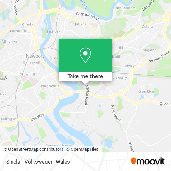 Sinclair Volkswagen map