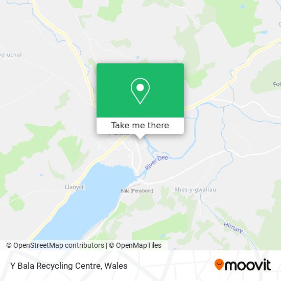 Y Bala Recycling Centre map