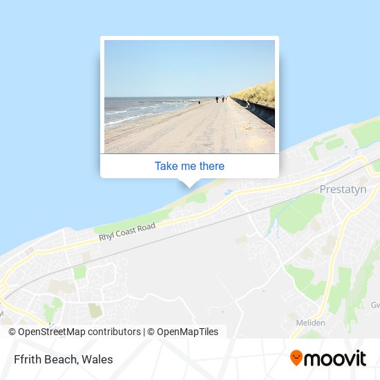 Ffrith Beach map