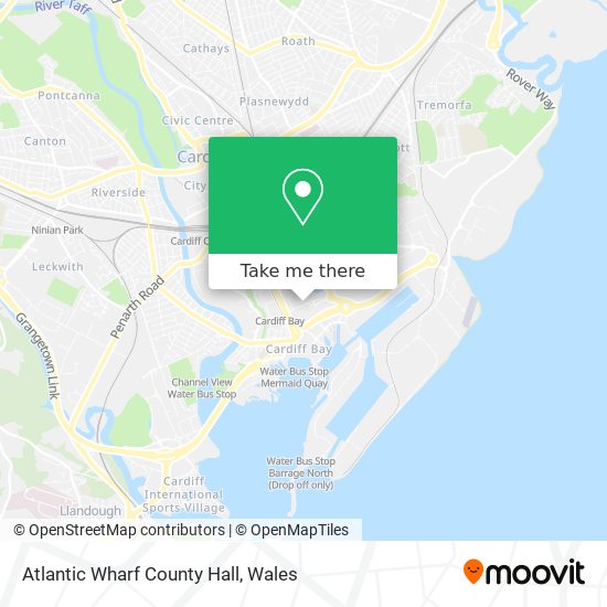 Atlantic Wharf County Hall map
