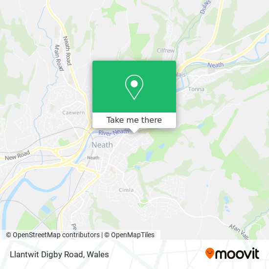 Llantwit Digby Road map