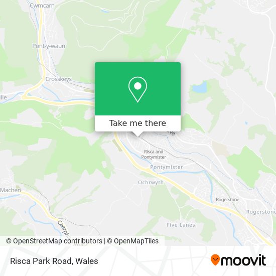 Risca Park Road map