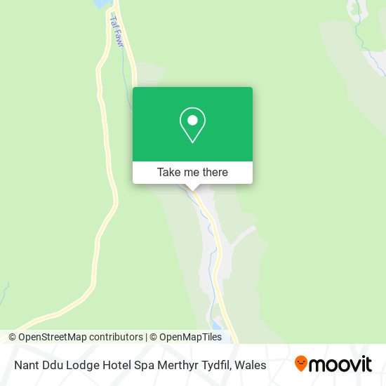 Nant Ddu Lodge Hotel Spa Merthyr Tydfil map