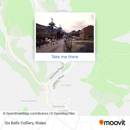Six Bells Colliery map