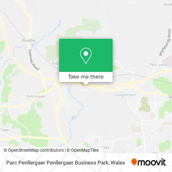 Parc Penllergaer Penllergaer Business Park map