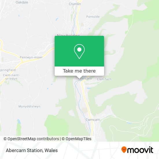 Abercarn Station map