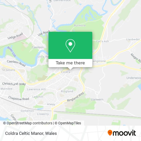 Coldra Celtic Manor map