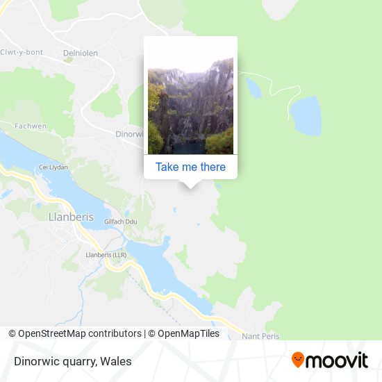 Dinorwic quarry map