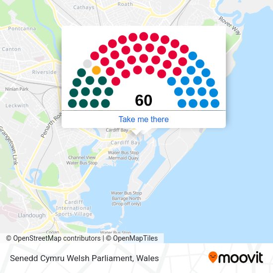 Senedd Cymru Welsh Parliament map