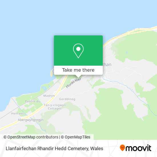 Llanfairfechan Rhandir Hedd Cemetery map