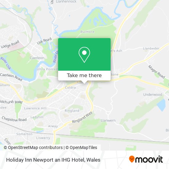 Holiday Inn Newport an IHG Hotel map