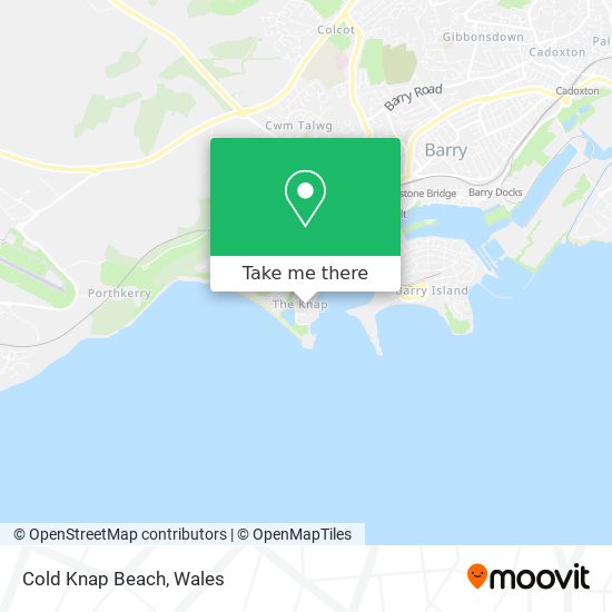 Cold Knap Beach map