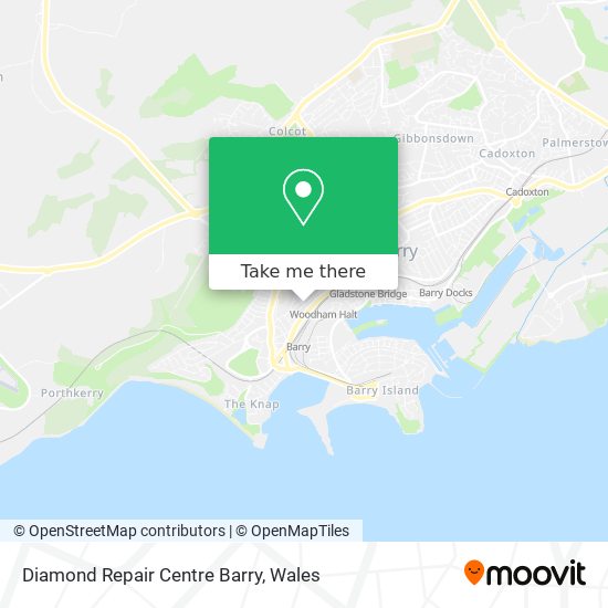 Diamond Repair Centre Barry map