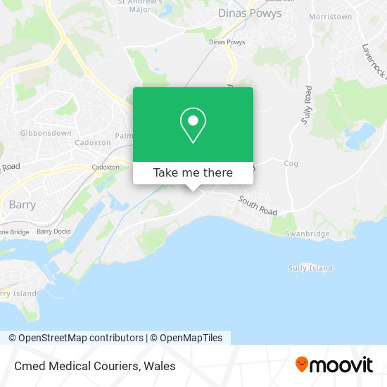 Cmed Medical Couriers map