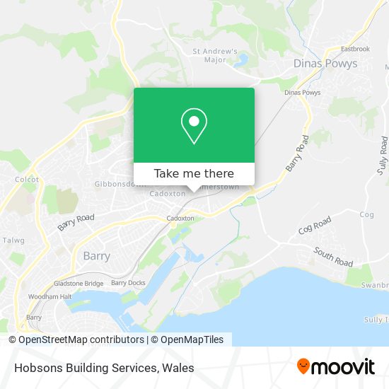 Hobsons Building Services map