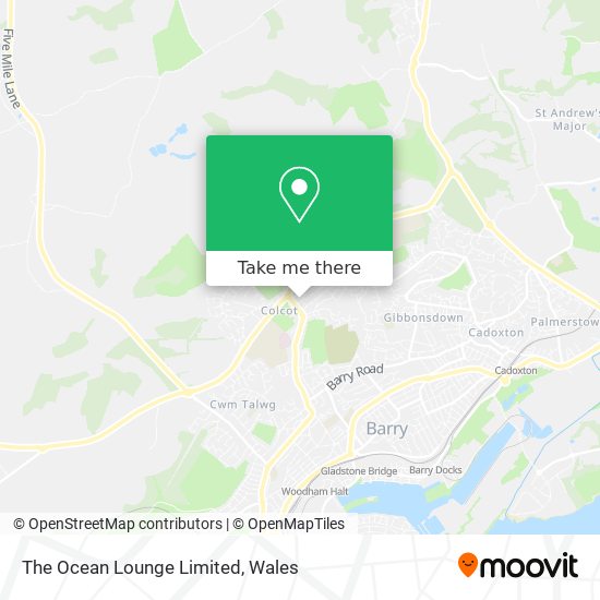 The Ocean Lounge Limited map