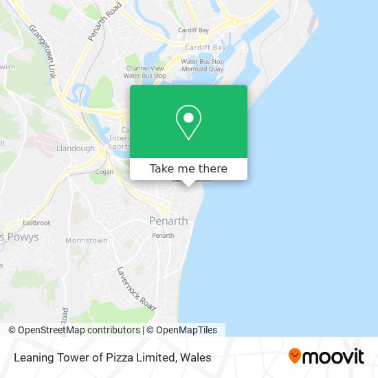 Leaning Tower of Pizza Limited map