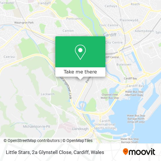 Little Stars, 2a Glynstell Close, Cardiff map