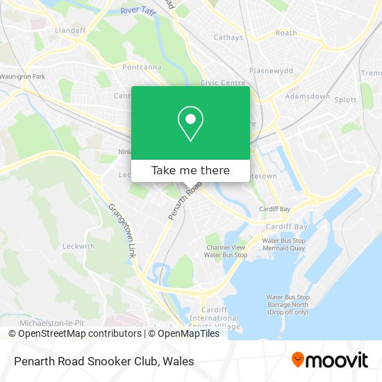 Penarth Road Snooker Club map