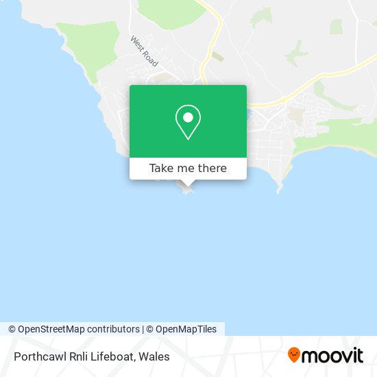 Porthcawl Rnli Lifeboat map