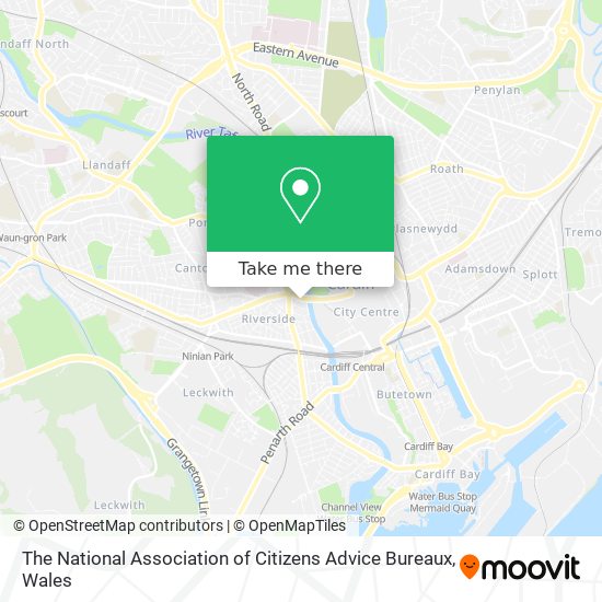 The National Association of Citizens Advice Bureaux map