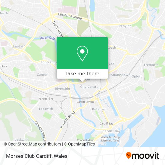 Morses Club Cardiff map