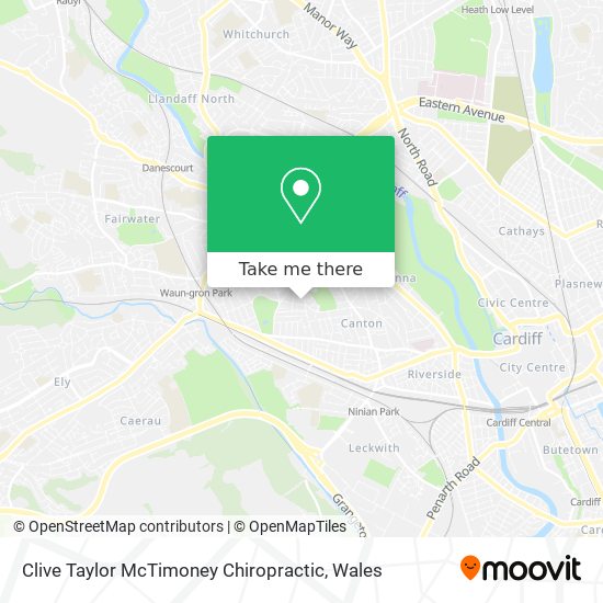 Clive Taylor McTimoney Chiropractic map