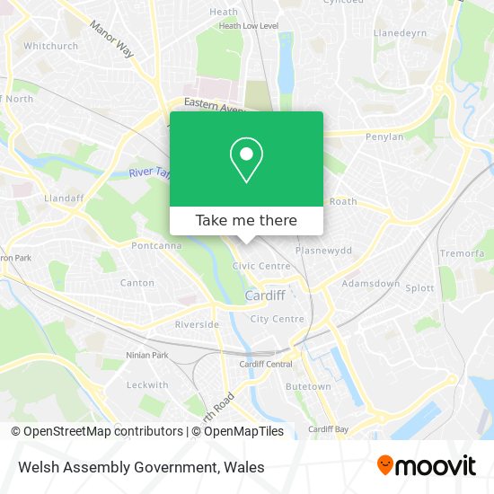 Welsh Assembly Government map