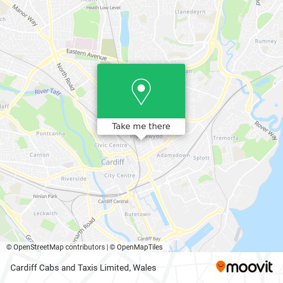 Cardiff Cabs and Taxis Limited map