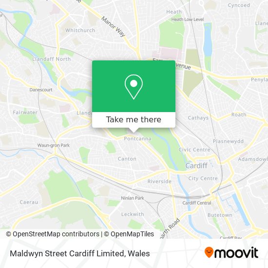 Maldwyn Street Cardiff Limited map